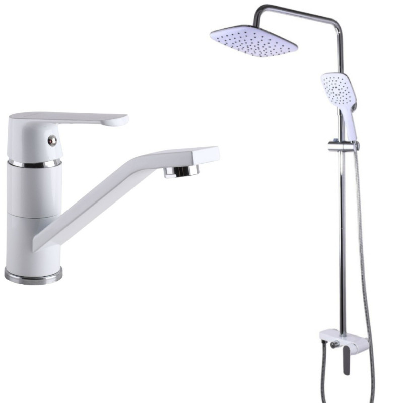 Набір 2в1 Globus Lux LAGUNA GLA-0005N-7-WHITE + Globus Lux Laguna GLA-0203MQ-7-WHITE