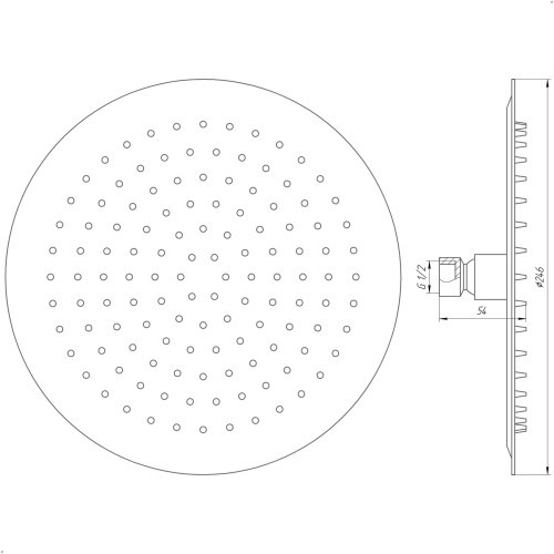 Душова лійка Globus Lux ST-0250-R-BB
