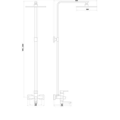 Душова система Globus Lux MILANO VAN-DS0026