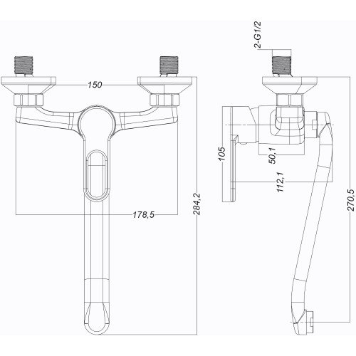 Змішувач для кухні Globus Lux Dolly GLD-0104