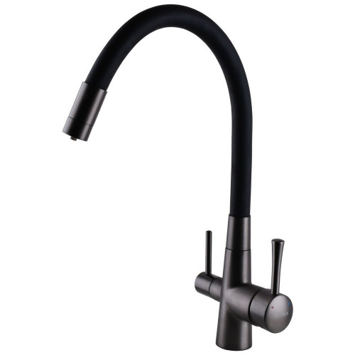 Змішувач для кухні під осмос Globus Lux LAZER GLLR-0903-11-GRAPHITE