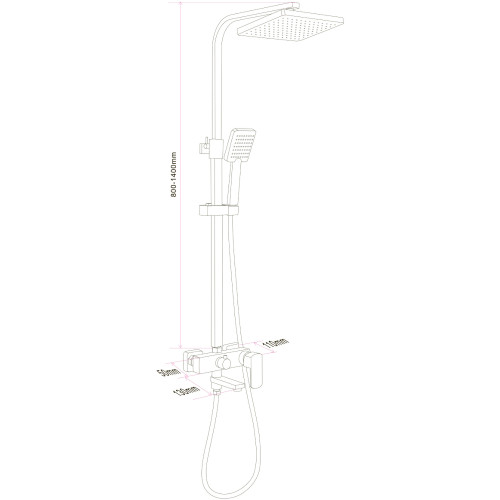 Душова система Globus Lux ALFA GLAL-1007