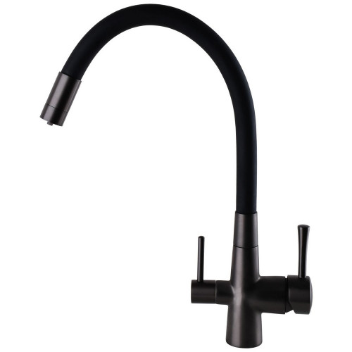 Змішувач для кухні під осмос Globus Lux LAZER GLLR-0903-11-GRAPHITE