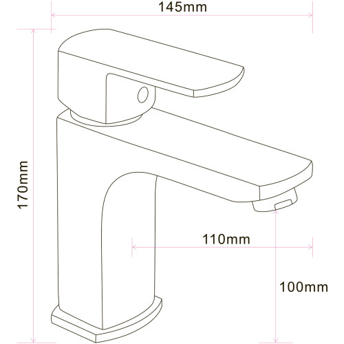 Змішувач для умивальника Globus Lux ALFA GLAL-0401