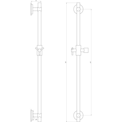 Душова стійка Globus Lux BT-1106C в блістері