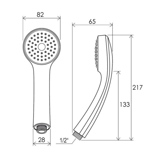 Душевая лейка Globus Lux SH-2280W