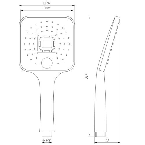 Душевая лейка Globus Lux NS-003-00