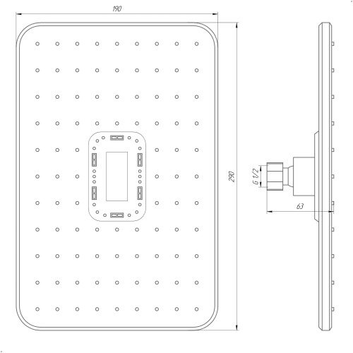 Душевая лейка Globus Lux SD-003-30-00