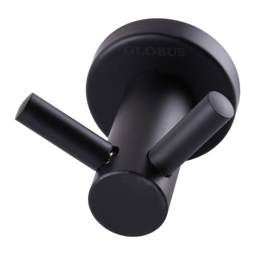 Крючек двойной Globus Lux BS8415 черный матовый SUS304