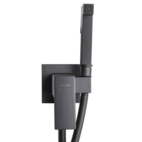 Змішувач гігієнічний Globus Lux  GLM-0-106MIX-Graphite
