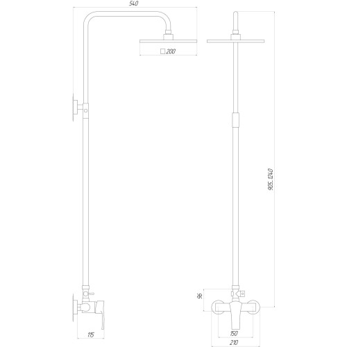 Душевая система Globus Lux QUEENSLAND GLQU-0077