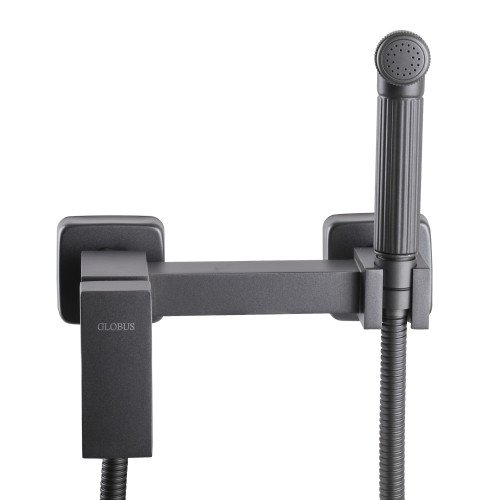 Змішувач гігієнічний Globus Lux  GLN-5-106MIX-Graphite