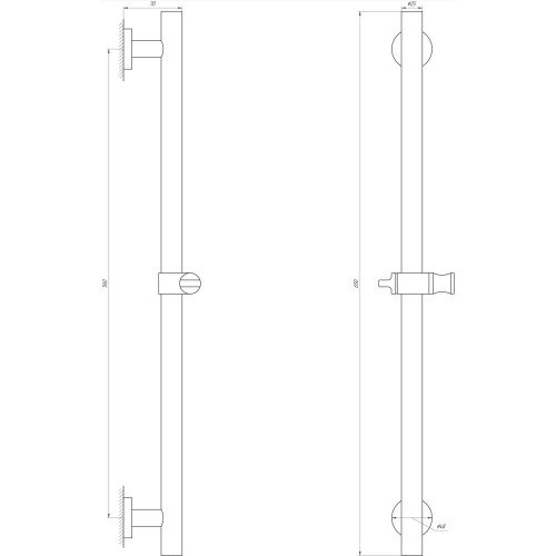 Душова стійка Globus Lux SUS-1106