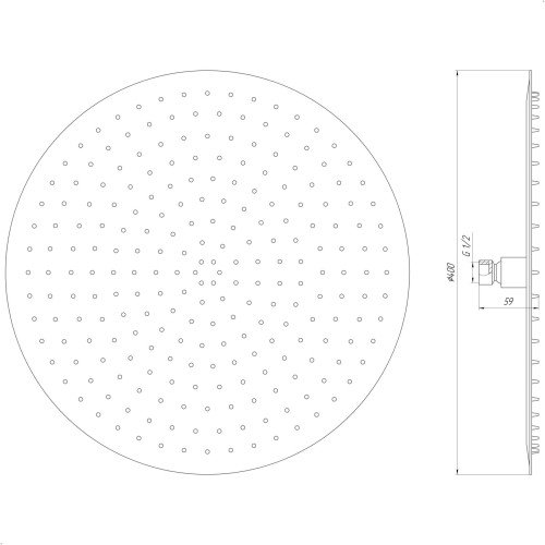 Душевая лейка Globus Lux STS-0400
