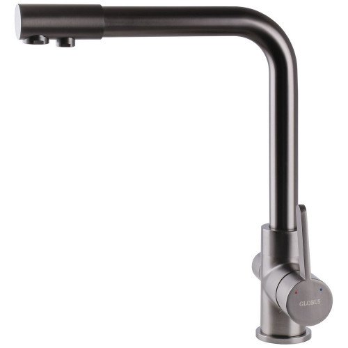 Смеситель для кухни под осмос Globus Lux LAZER GLLR-0444-11-GRAPHITE