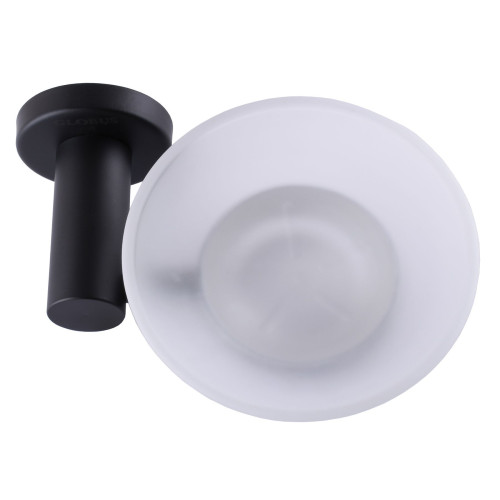 Мыльница Globus Lux BS8408 черная матовая SUS304
