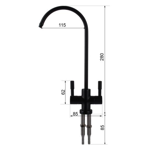 Кран для обратного осмоса Globus Lux Lazer GLLR-76A-BB
