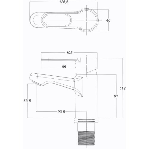 Смеситель для умывальника Globus Lux Dolly GLD-0401