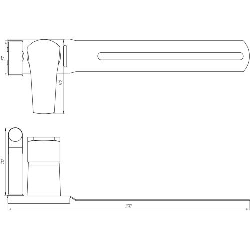 Смеситель для биде Globus Lux QUEENSLAND GLQU-0206