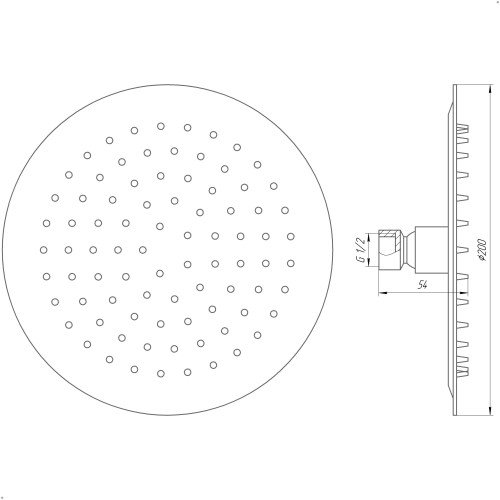 Душова лійка Globus Lux ST-0200-R