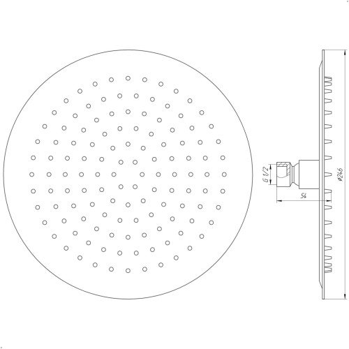 Душевая лейка Globus Lux ST-0250-R