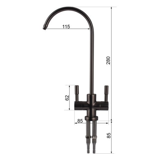 Кран для зворотного осмосу Globus Lux Lazer GLLR-76A-00