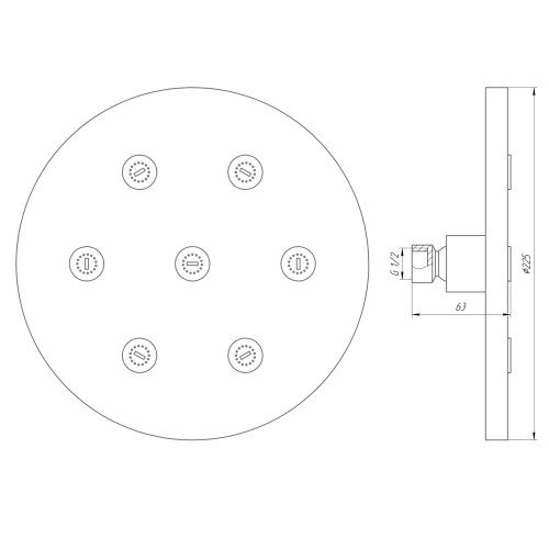 Душевая лейка Globus Lux SD08A