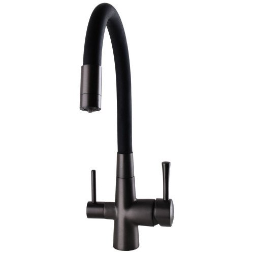 Смеситель для кухни под осмос Globus Lux LAZER GLLR-0903-11-GRAPHITE