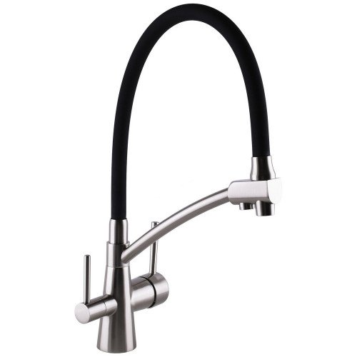 Смеситель для кухни под осмос Globus Lux LAZER GLLR-0700-8-STSTEEL