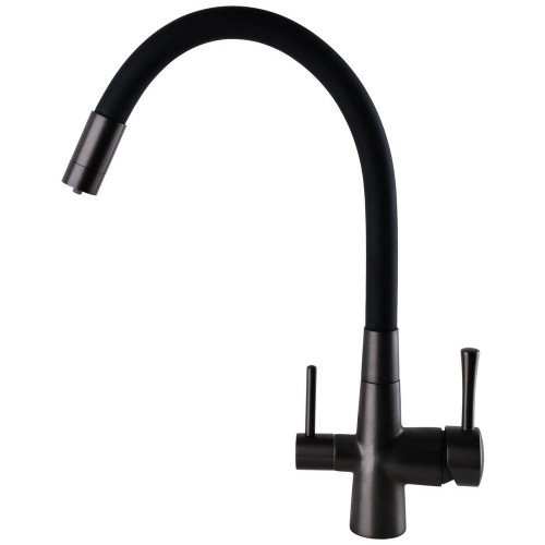 Смеситель для кухни под осмос Globus Lux LAZER GLLR-0903-11-GRAPHITE