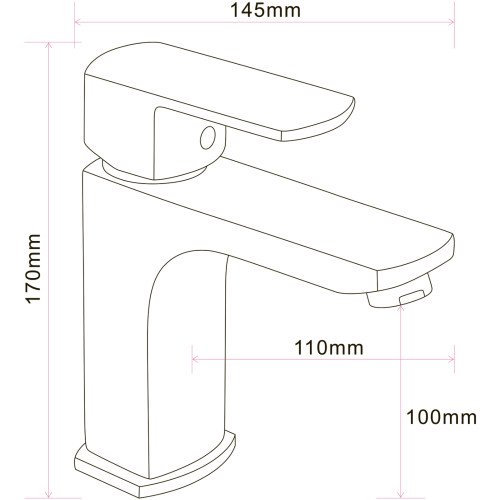 Смеситель для умывальника Globus Lux ALFA GLAL-0401