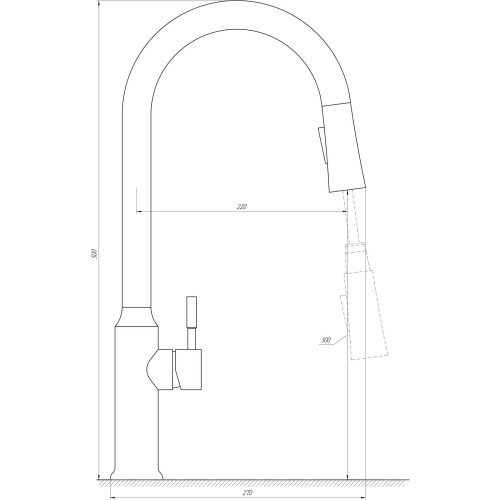 Змішувач для кухні Globus Lux ALPEN SBT1-2033-GP