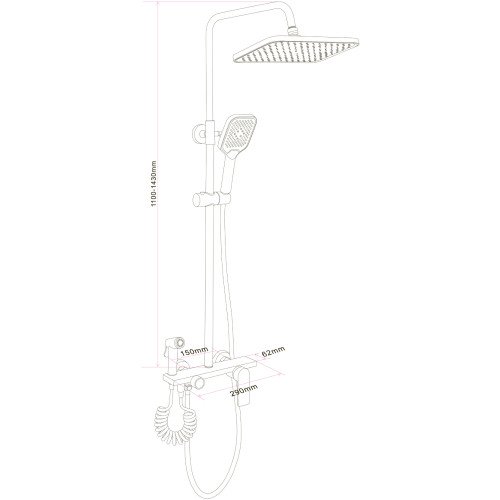 Душевая система Globus Lux TURIN GLTU-0550