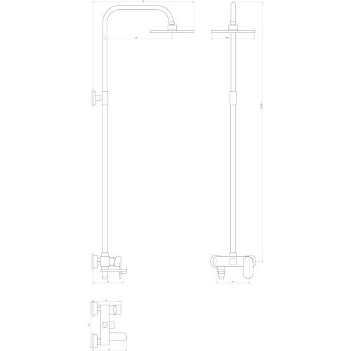 Душевая система Globus Lux PRIZMA VAN-DS0010