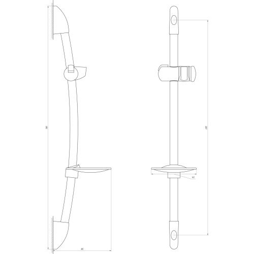 Душевая стойка Globus Lux BL-106C
