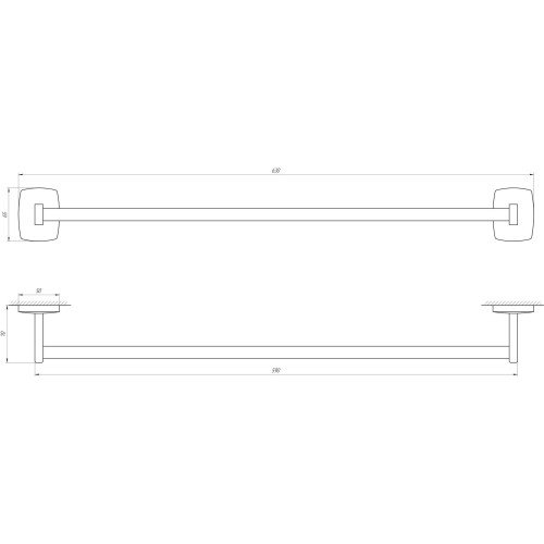 Держатель полотенец Globus Lux RM 1002-60